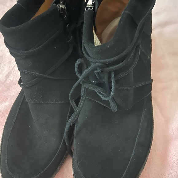 UGG Shoes - Women's Black Suede Ankle Boots